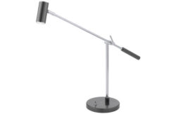 Eglo Lauria Anthracite Chrome Table Lamp.